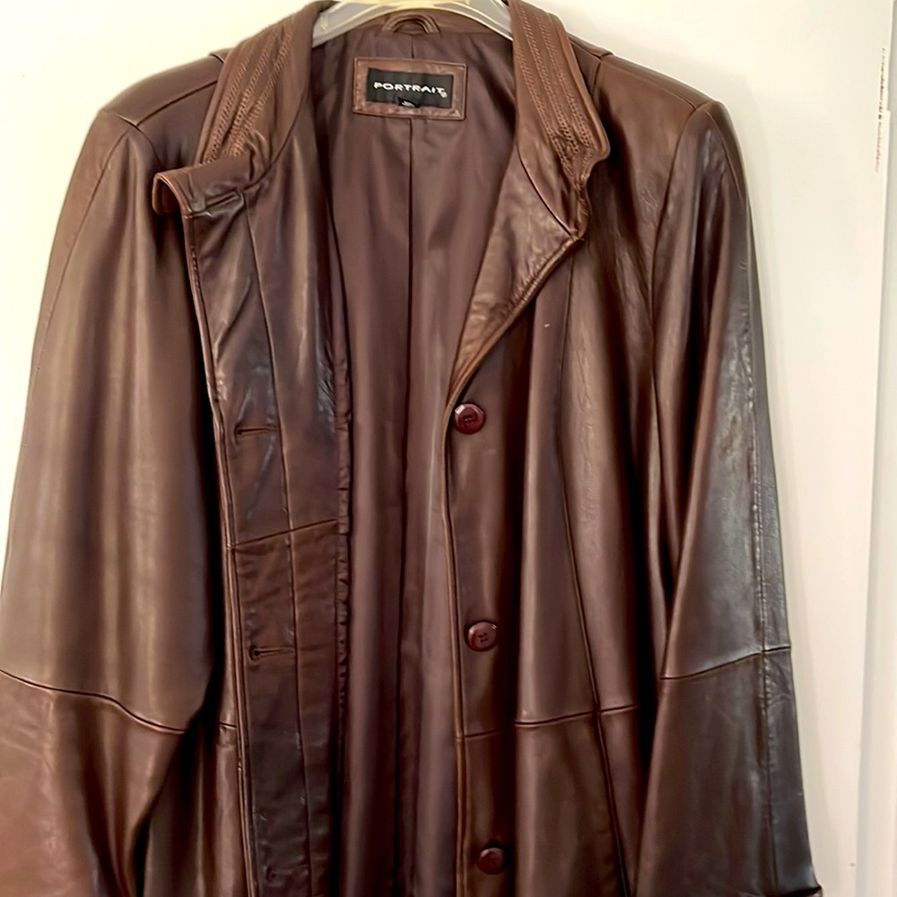 Leather Plus Size Jacket